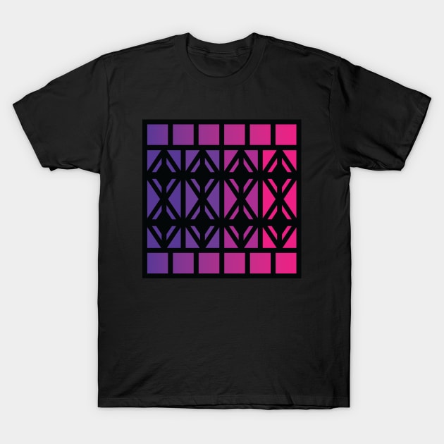 “Dimensional Energy” - V.2 Purple - (Geometric Art) (Dimensions) - Doc Labs T-Shirt by Doc Labs